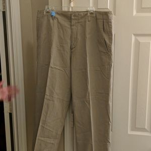 Banana republic striped khakis